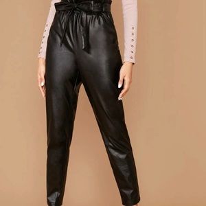 Black Leather pants size S from SHEIN